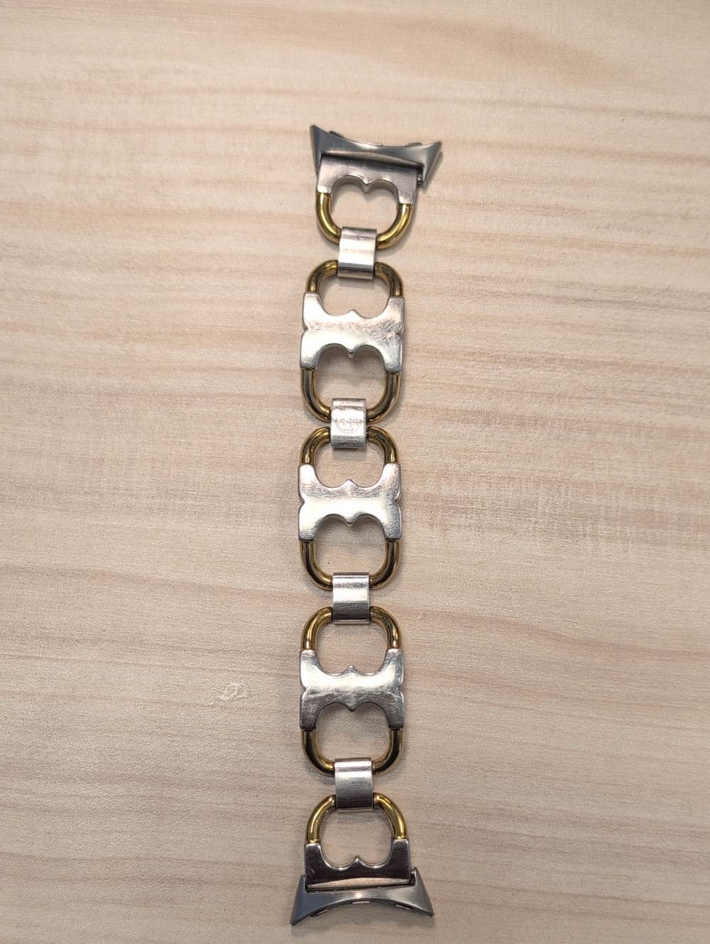 Tory Burch Two-Tone Linked Bracelet And Apple Watch Band - Silver & Gold